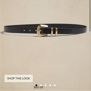 NWT Banana Republic black leather belt
